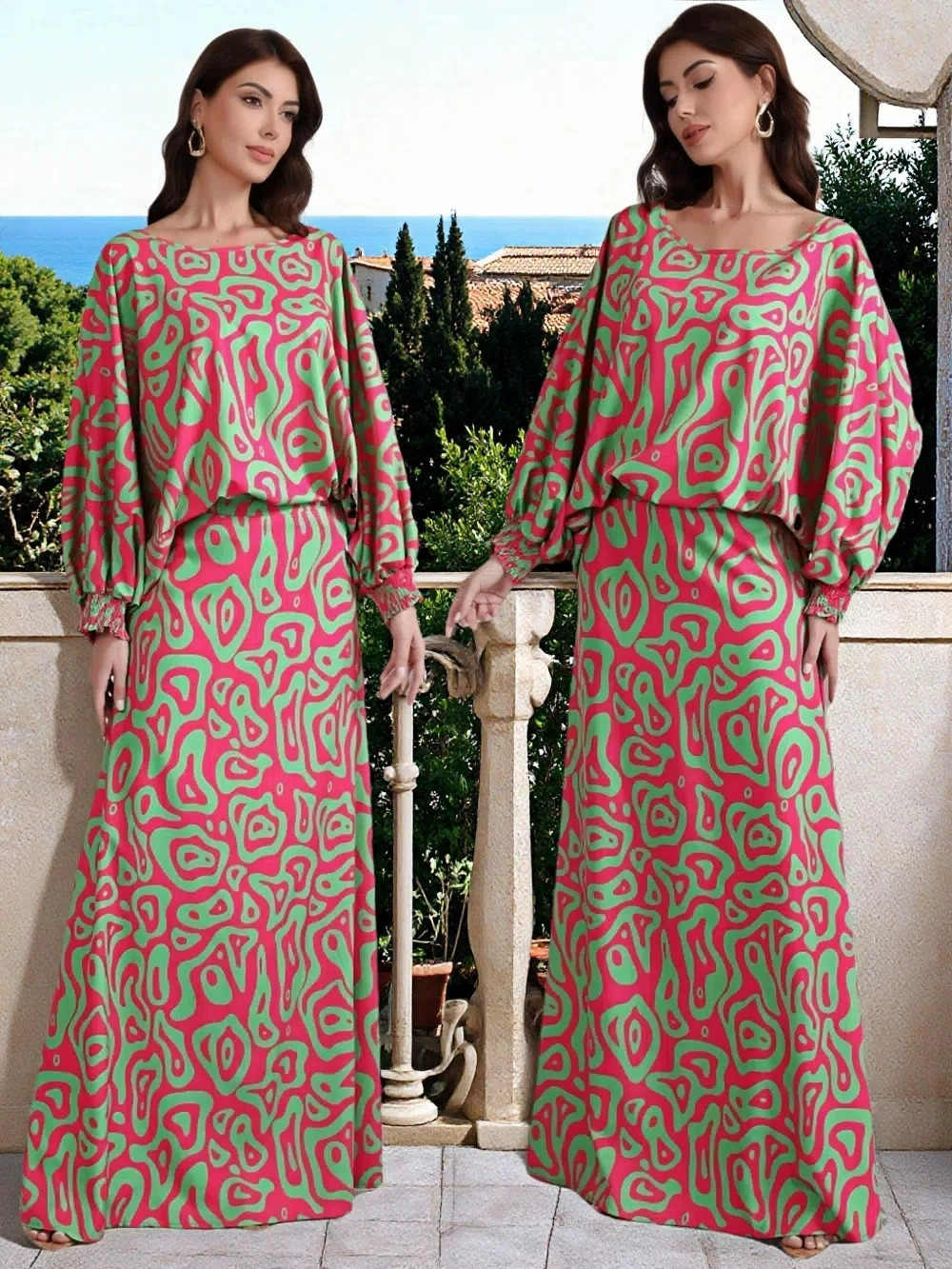 Zara Plus Size Floral Print Dress Set